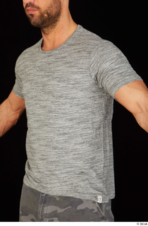 Larry Steel casual dressed grey t shirt upper body 0002.jpg